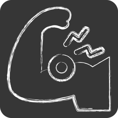 Simge pazıları. Vücut Ache sembolüyle ilgili. Tebeşir stili. Basit dizayn edilebilir. Basit resimleme