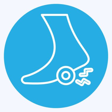 Body Ache sembolüyle ilgili Simge 2. Mavi gözlü. Basit dizayn edilebilir. Basit resimleme