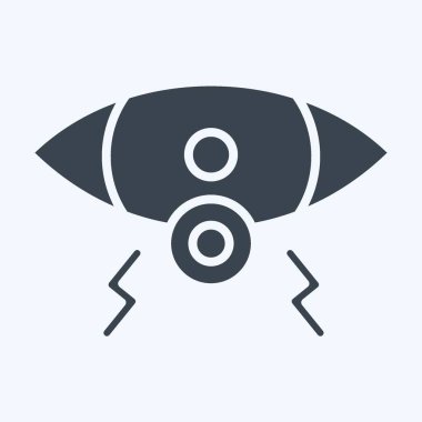 Simge Göz. Vücut Ache sembolüyle ilgili. Kabartma tarzı. Basit dizayn edilebilir. Basit resimleme