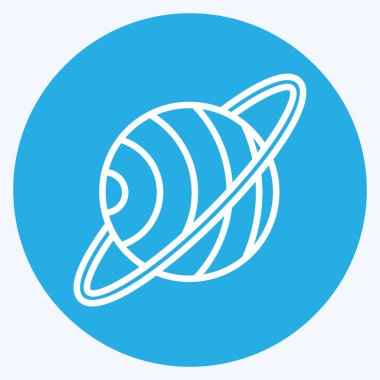 Simge Boşluğu. Uzay sembolüyle ilgili. Mavi gözlü. Basit dizayn edilebilir. Basit resimleme