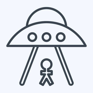 Simge Ufo. Uzay sembolüyle ilgili. Sıra tarzı. Basit dizayn edilebilir. Basit resimleme