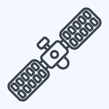 Simge Uzay İstasyonu. Uzay sembolüyle ilgili. Sıra tarzı. Basit dizayn edilebilir. Basit resimleme