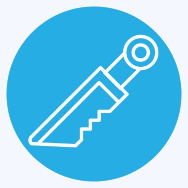 Simge Hançeri. Askeri sembolle ilgili. Mavi gözlü. Basit dizayn edilebilir. Basit resimleme