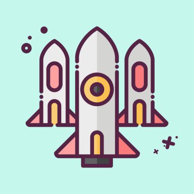 İkon Nükleer. Askeri sembolle ilgili. MBE tarzı. Basit dizayn edilebilir. Basit resimleme