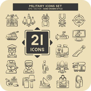 Simge Askeriyesi. Ordu sembolüyle ilgili. El çizimi tarzı. Basit dizayn edilebilir. Basit resimleme