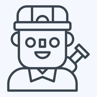 Simgesel Asker. Askeri sembolle ilgili. Sıra tarzı. Basit dizayn edilebilir. Basit resimleme