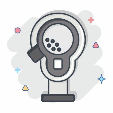 Simge Kulübü Baş Kapakları. Golf sembolüyle ilgili. Çizgi roman. Basit dizayn edilebilir. Basit resimleme