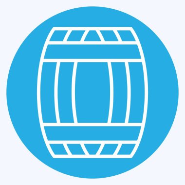 Icon Fıçısı. Kelt sembolüyle ilgili. Mavi gözlü. Basit dizayn edilebilir. Basit resimleme