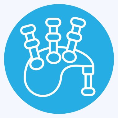 Simge gaydaları. Kelt sembolüyle ilgili. Mavi gözlü. Basit dizayn edilebilir. Basit resimleme