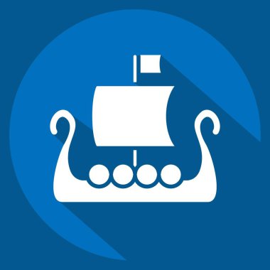 Simge Teknesi. Kelt sembolüyle ilgili. Uzun gölge tarzı. Basit dizayn edilebilir. Basit resimleme