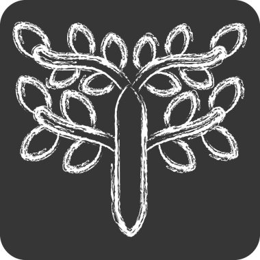 İkon Kelt. Kelt sembolüyle ilgili. Tebeşir stili. Basit dizayn edilebilir. Basit resimleme