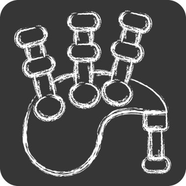 Simge gaydaları. Kelt sembolüyle ilgili. Tebeşir stili. Basit dizayn edilebilir. Basit resimleme