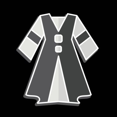 Simge Elbisesi. Kelt sembolüyle ilgili. Parlak bir stil. Basit dizayn edilebilir. Basit resimleme