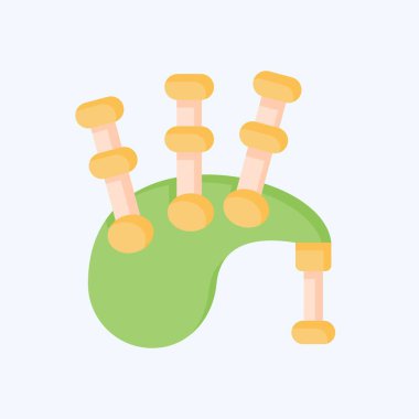 Simge gaydaları. Kelt sembolüyle ilgili. Düz stil. Basit dizayn edilebilir. Basit resimleme