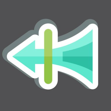 Çıkartma Saf Ruh hali. Klima sembolüyle ilgili. Basit dizayn edilebilir. Basit resimleme