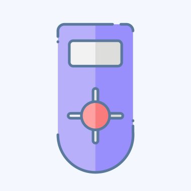 Klima sembolüyle ilgili Simge Uzaktan Kumanda 2. Karalama stili. Basit dizayn edilebilir. Basit resimleme