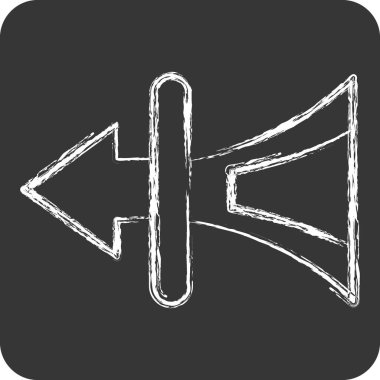 Simge Saf Ruh hali. Klima sembolüyle ilgili. Tebeşir stili. Basit dizayn edilebilir. Basit resimleme