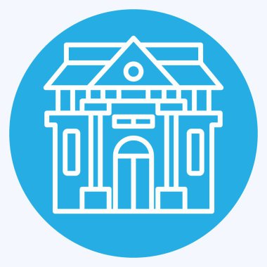 Tarih ikonu müzesi. Tarih öncesi sembolle ilgili. Mavi gözlü. Basit dizayn edilebilir. Basit resimleme