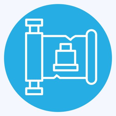 Simge Tarihi. Tarih öncesi sembolle ilgili. Mavi gözlü. Basit dizayn edilebilir. Basit resimleme
