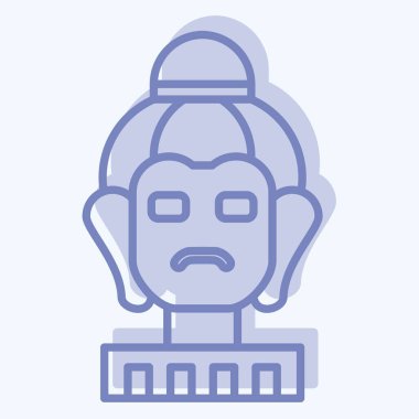 Simge Eseri. Tarih öncesi sembolle ilgili. İki ton stili. Basit dizayn edilebilir. Basit resimleme