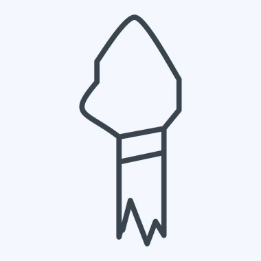 Simge Mızrağı. Tarih öncesi sembolle ilgili. Sıra tarzı. Basit dizayn edilebilir. Basit resimleme