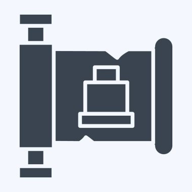 Simge Tarihi. Tarih öncesi sembolle ilgili. Kabartma tarzı. Basit dizayn edilebilir. Basit resimleme