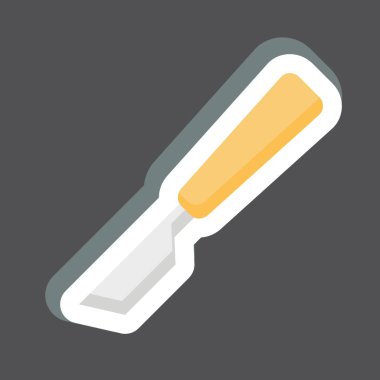 Etiket neşteri. Ortopedik sembolle ilgili. Basit dizayn edilebilir. Basit resimleme