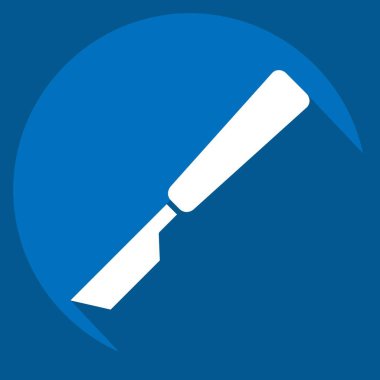 Simge neşteri. Ortopedik sembolle ilgili. Uzun gölge tarzı. Basit dizayn edilebilir. Basit resimleme