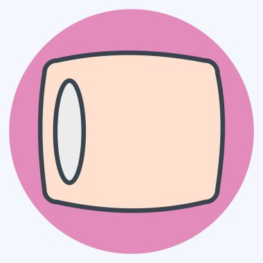 Simge Yastığı. Ortopedik sembolle ilgili. renk arkadaşı stili. Basit dizayn edilebilir. Basit resimleme