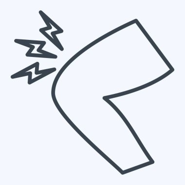 Simge Dizi. Ortopedik sembolle ilgili. Sıra tarzı. Basit dizayn edilebilir. Basit resimleme