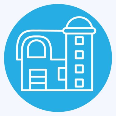 Simge Ambarı. Tarım sembolüyle ilgili. Mavi gözlü. Basit dizayn edilebilir. Basit resimleme