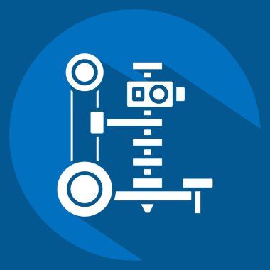 Simge Kazıcı. Tarım sembolüyle ilgili. Uzun gölge tarzı. Basit dizayn edilebilir. Basit resimleme