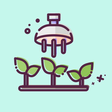 Simge Sulama. Tarım sembolüyle ilgili. MBE tarzı. Basit dizayn edilebilir. Basit resimleme