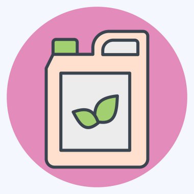 Simgesel Kimyasallar. Tarım sembolüyle ilgili. renk arkadaşı stili. Basit dizayn edilebilir. Basit resimleme