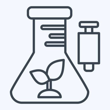 Simge Genetik Değişikliği. Tarım sembolüyle ilgili. Sıra tarzı. Basit dizayn edilebilir. Basit resimleme