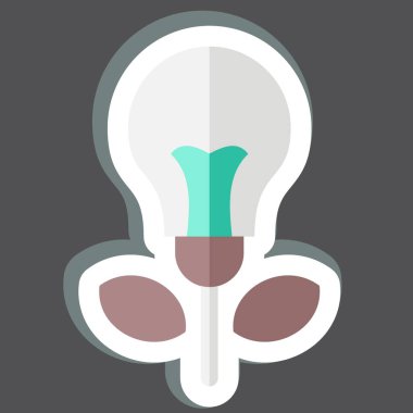 Çıkartma Yaratıcı Kavram. Sanat ve Medya simgesiyle ilgili. Basit tasarım düzenlenebilir