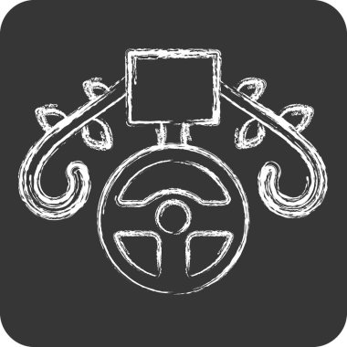 Simge Madalyası. Yarış sembolüyle ilgili. Tebeşir stili. Basit dizayn edilebilir. Basit resimleme