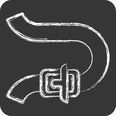 Simge Bükme. Yarış sembolüyle ilgili. Tebeşir stili. Basit dizayn edilebilir. Basit resimleme