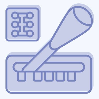 Simge Vites Kutusu. Yarış sembolüyle ilgili. İki ton stili. Basit dizayn edilebilir. Basit resimleme