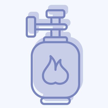 Simge Benzin Tankı. Nükleer sembolle ilgili. İki ton stili. Basit dizayn edilebilir. Basit resimleme