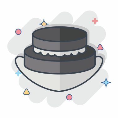 Simge Patty. Arjantin sembolüyle ilgili. Çizgi roman. Basit dizayn edilebilir. Basit resimleme