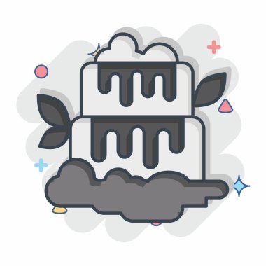 Icon Şelalesi. Arjantin sembolüyle ilgili. Çizgi roman. Basit dizayn edilebilir. Basit resimleme