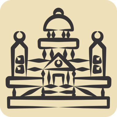 Simge Parlamentosu. Arjantin sembolüyle ilgili. El çizimi tarzı. Basit dizayn edilebilir. Basit resimleme