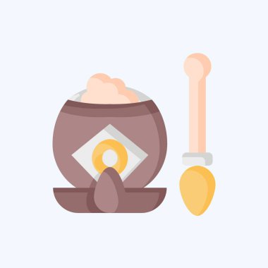 Simge Mate Tea. Arjantin sembolüyle ilgili. Düz stil. Basit dizayn edilebilir. Basit resimleme