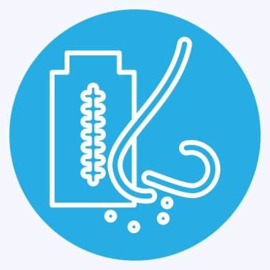 Simge Kokain, Crack. Bağımlılık Sözlüğü sembolüyle ilgili. Mavi gözlü. Basit dizayn edilebilir. Basit resimleme