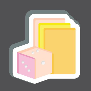 Çıkartma Kumarı. Bağımlılık Sözlüğü sembolüyle ilgili. Basit dizayn edilebilir. Basit resimleme