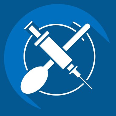 Kahraman ikonu. Bağımlılık Sözlüğü sembolüyle ilgili. Uzun gölge tarzı. Basit dizayn edilebilir. Basit resimleme