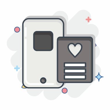 Simge Sosyal Medya. Bağımlılık Sözlüğü sembolüyle ilgili. Çizgi roman. Basit dizayn edilebilir. Basit resimleme