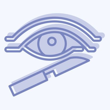 Simgesel estetik cerrahi. Bağımlılık Sözlüğü sembolüyle ilgili. İki ton stili. Basit dizayn edilebilir. Basit resimleme