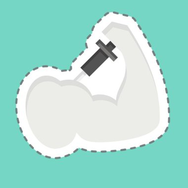 Çıkartma çizgisi steroidleri kesti. Bağımlılık Sözlüğü sembolüyle ilgili. Basit dizayn edilebilir. Basit resimleme